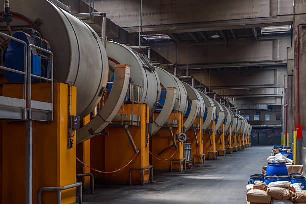 istock Special equipment for tanning process at factory workshop. 2247180018