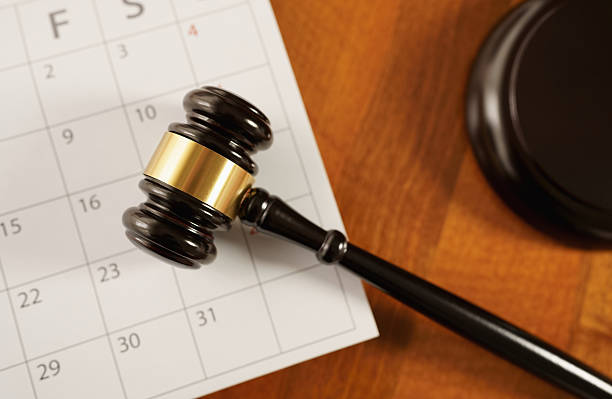 istock Judge Gavel On A Calendar Page Law Justice And Time Concept 2247181962