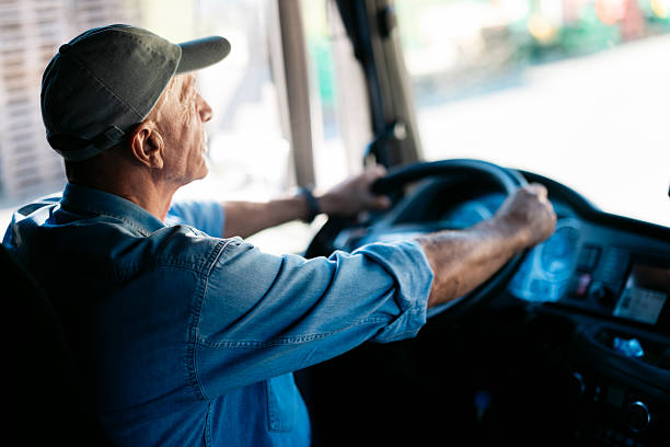 istock Senior truck driver transporting goods on road 2247182045