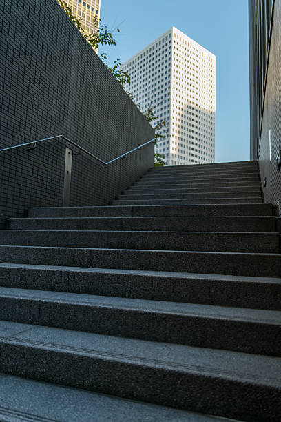 istock Quiet Morning Stairs in Business District 2247182223