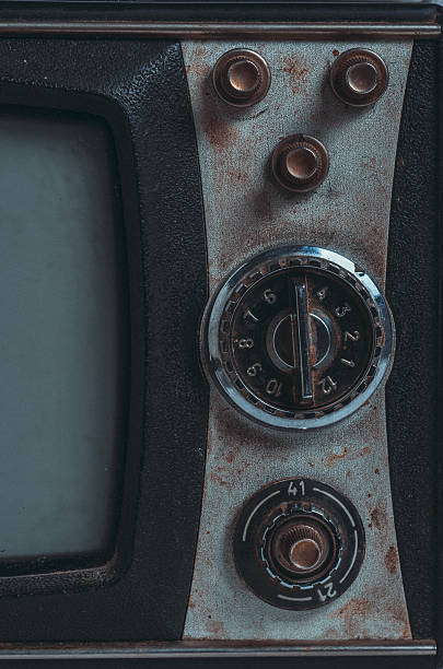 istock Old retro tv set with buttons. Close up. 2247183649