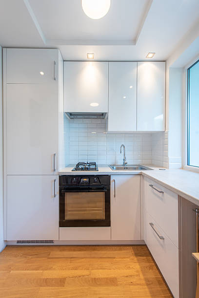 istock Modern Home Kitchen with Bright Interior Design and Wooden Details 2247184092
