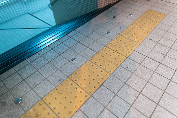 istock Safety Tactile Tiles and Textured Floor 2247184156