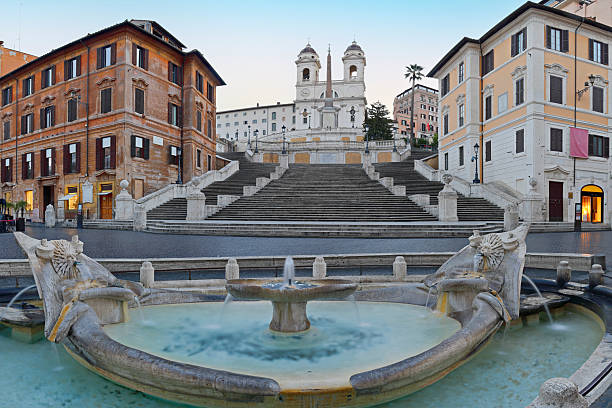 istock Spanish Steps and Barcaccia Fountain, Piazza di Spagna, Rome, Italy 2247184757