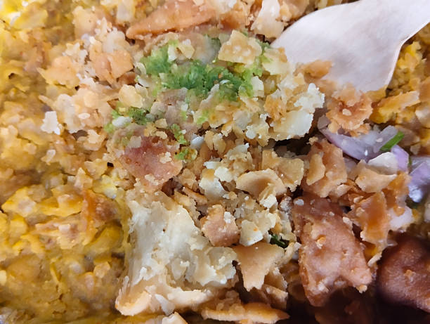 istock Extreme close-up of savory Indian chaat 2247184807