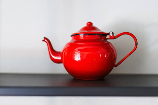 Red tea sets look sophisticated