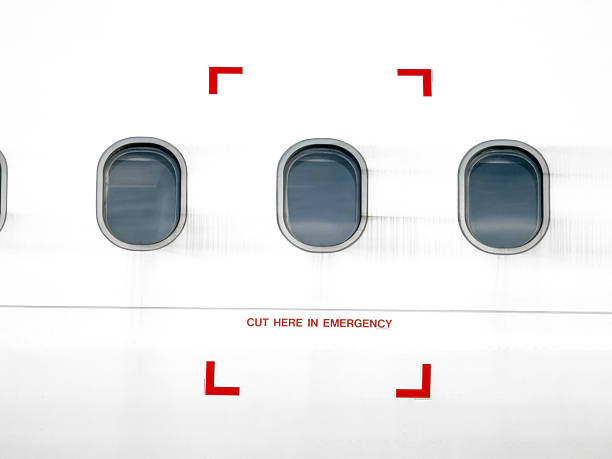 Isolated airplane window frame design with a sleek, modern style. ideal for marketing materials, special promotions and Holiday travel packages. 3D illustration