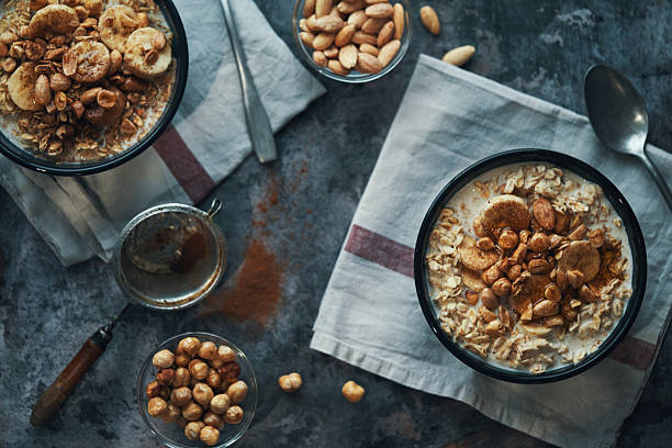 Porridge with Pecans, Nuts and Honey