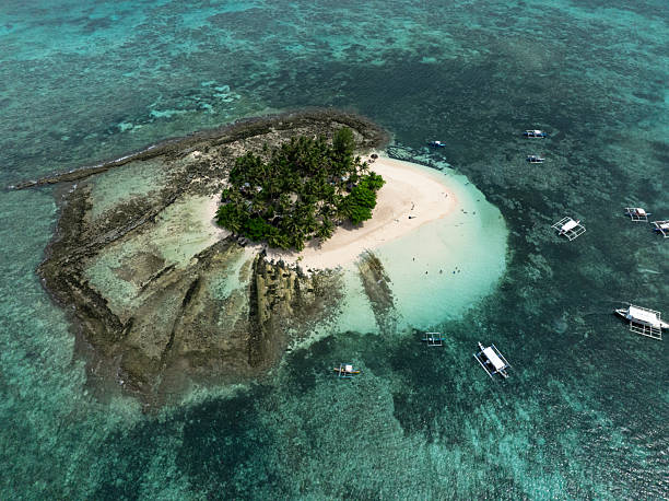 istock Island with palm trees and white sandy beach. Siargao, Philippines. 2247205478