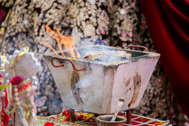 istock Indian traditional wedding ceremony ritual items close up 2247224805