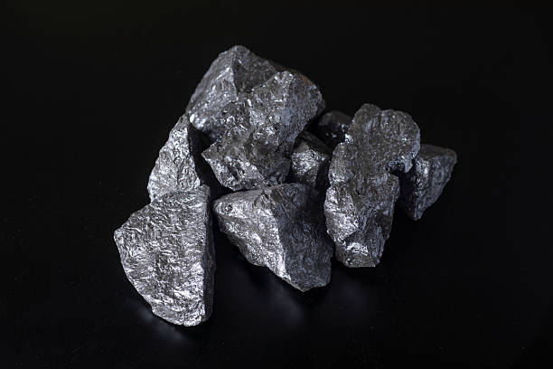 istock industrial silicon metalloid chunks and silicon wafer 2247232312