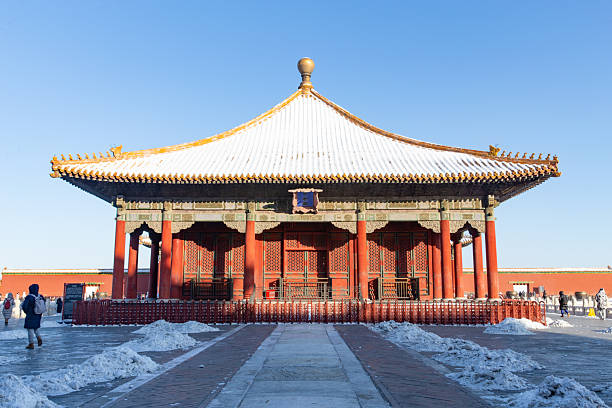 istock Forbidden City, Hall of Central Harmony (Zhonghe Hall) in snow 2247232409