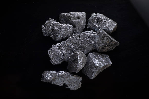 istock industrial silicon metalloid chunks and silicon wafer 2247232508