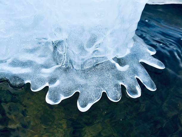 Beautiful frozen waterfall, Nagano Prefecture