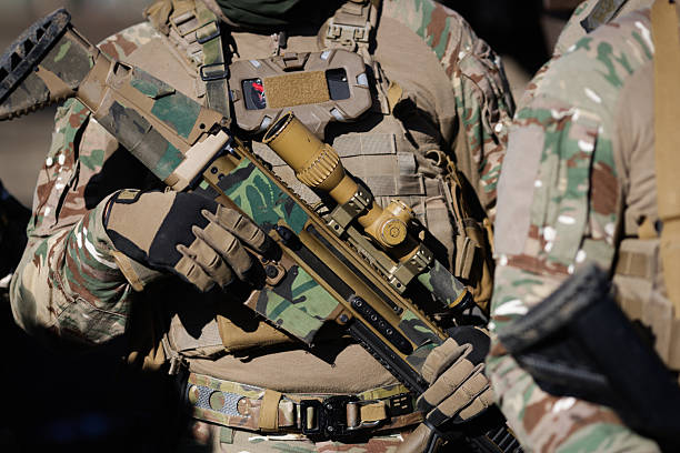istock French soldier in combat gear during a NATo Multinational Exercise. 2247234306