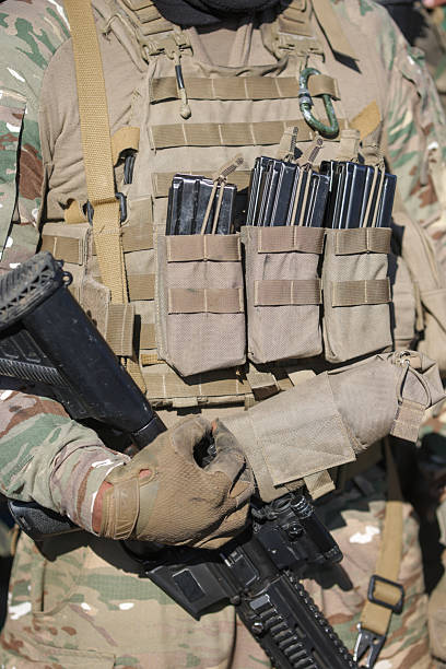 istock French soldier in combat gear during a NATo Multinational Exercise. 2247234307