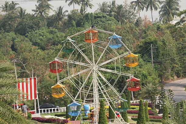 istock Ferris wheel in amusement park 2247235815