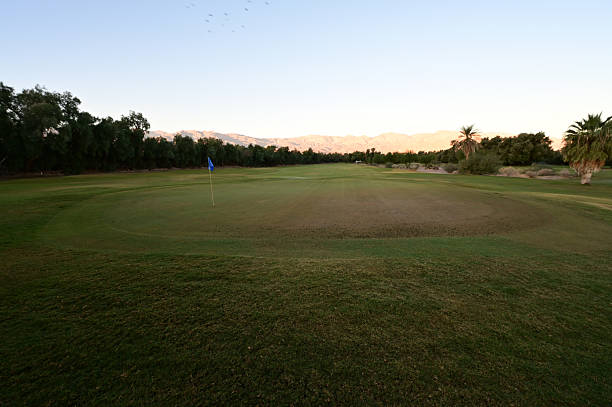 istock Sunrise at a golf course at Funrnace Creek in California. 2247237286