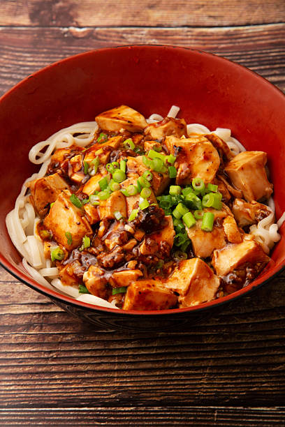 istock Udon bowl topped with mapo tofu 2247255496
