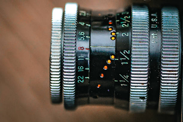 istock Vintage Camera Lens Rings in Macro Detail 2247265070