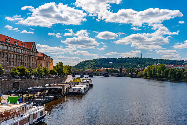 istock Scenic Vltava River view with Petrin Hill. 2247274797