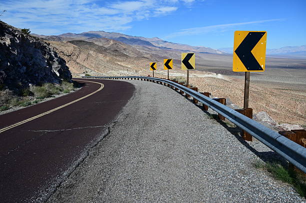 istock Trona Wild Rose Road, a mountainous dangerous road. 2247277443