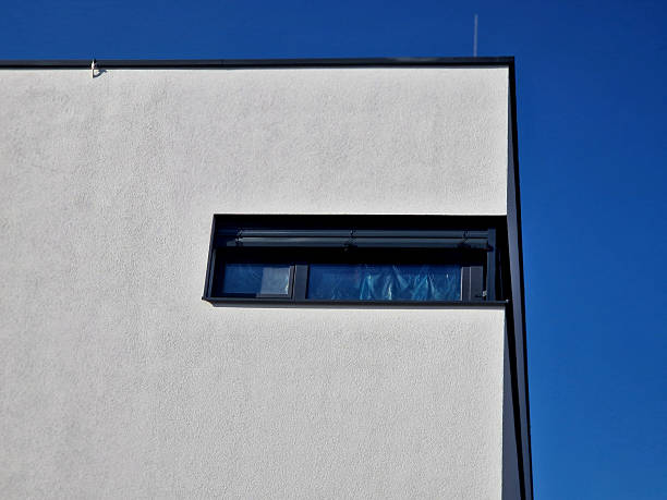 istock Corner windows are available with special corner exterior blinds, which are designed to eliminate the need for an unsightly guide rail right in the corner, ensuring a clear view. The slats are coupled 2247277540