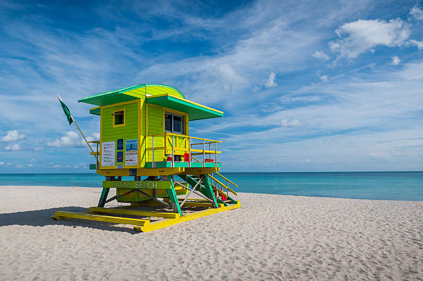istock Colorful lifeguard tower in Miami Beach 2247280990
