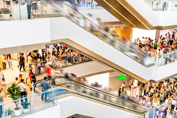Gothenburg, Sweden - september 29 2012: People moving around the floor of a book fair.