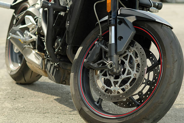 istock A sports motorcycle.Close-up. 2247286129