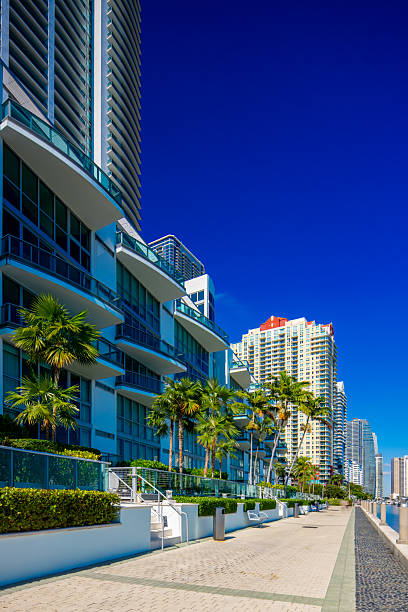 istock Stock image highrise towers in Miami on Brickell Bay 2247290343