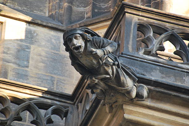 istock Dramatic Silhouette of a Gothic Gargoyle 2247299001
