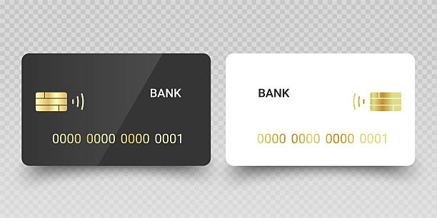 istock Set of credit cards isolated on white background Credit and debit card 2247301140