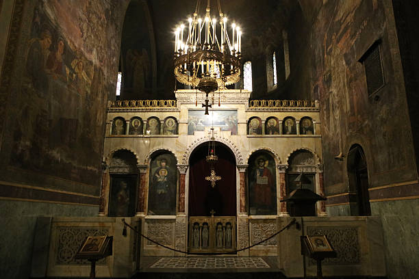 Interior of Saint Alexander Nevsky Cathedral, Sofia, Bulgaria