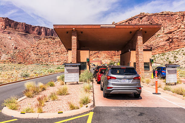 Monticello, Utah - June 25, 2025: Information sign entering Valley of the Gods park, BLM public land