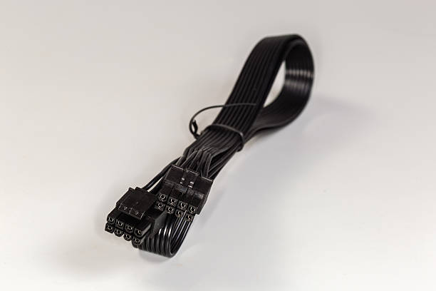istock Power multi-strand ribbon cable of modular computer power supply 2247314431