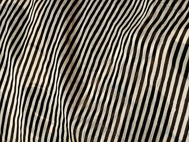 istock Black and White Striped Sheer Fabric Scarf Background 2247321743