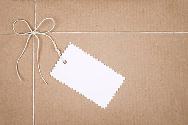 Blank tag on green background