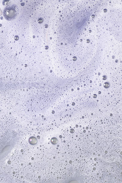 istock purple shampoo foam, foam with bubbles 2247334784