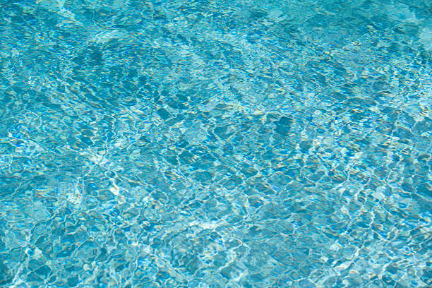 istock Water background, ripple waves. Blue swiming pool pattern. Sea surface. Water in swimming pool with sun reflection. Banner with copy space. 2247338452