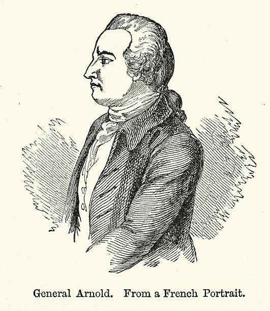 istock Benedict Arnold, an American-born British military officer who served during the American Revolutionary War, 18th Century, Vintage illustration 2247338470