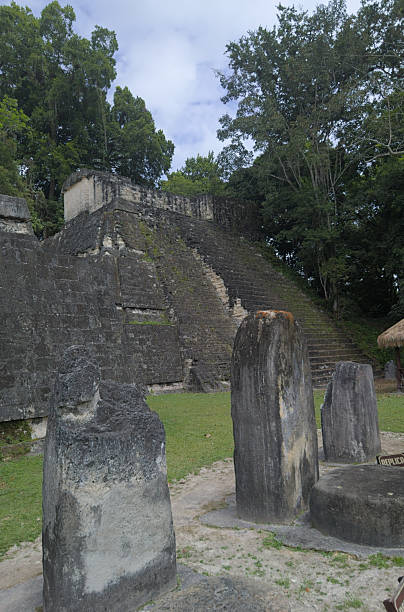 istock Jungle trees surrounding iconic Tikal temple pyramids 2247340081
