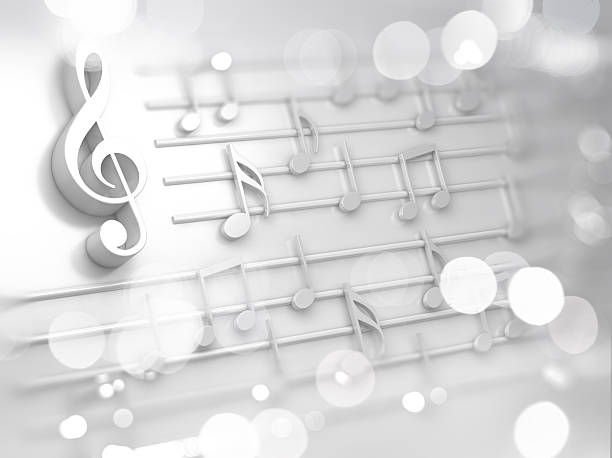 istock Abstract white music background, musical notes and symbols for Christmas carol 2247342178