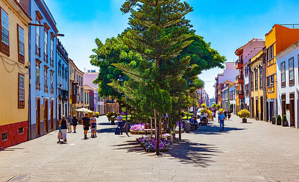 Canary Islands.Tenerife,La laguna village.Travel and tourism in Canaries