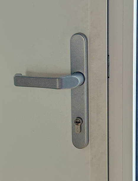 istock silver door handle modern steel room metallic style 2247346695