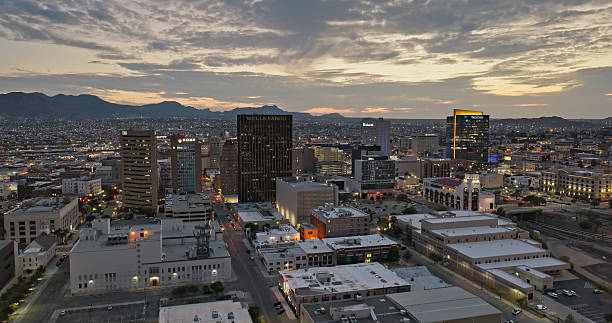 istock Dusk Sunset Above Downtown El Paso, TX - Aerial 2247347767
