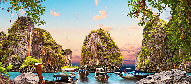 Scenery Thailand sea and island .Adventures and travel concept
