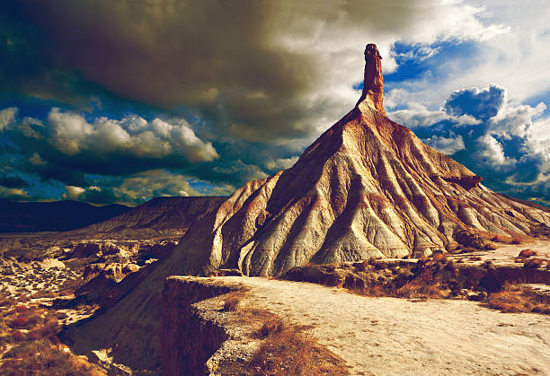 istock Scenery natural park.Hill and storm clouds 2247350953