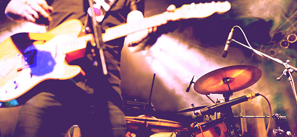 istock Live music and rock band on stage 2247350998
