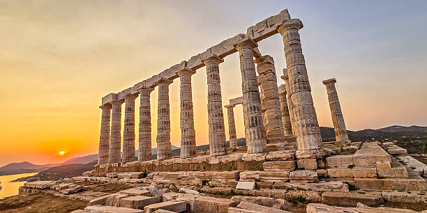 istock Temple of Poseidon at Sunset  Cape Sounion, Greece 2247365529
